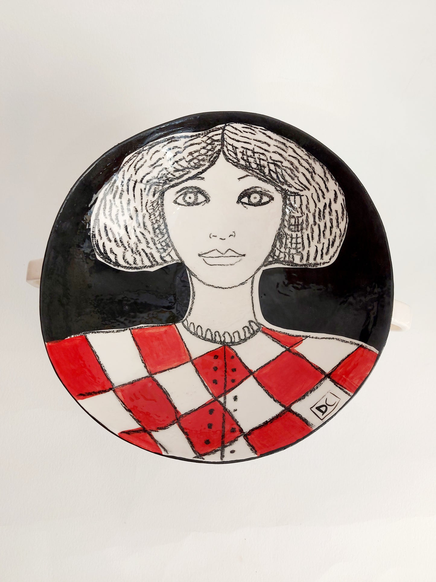 Alzata Donna in Red con manici